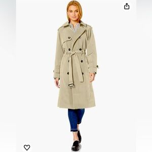 London Fog Women's 3/4 Length Double-Breasted Trench Coat with Belt women’s XL